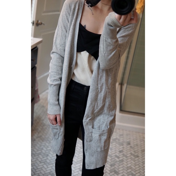 zara knit long cardigan